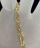 9ct Yellow Gold Ornate Heart Locket Bracelet