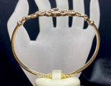 9ct Antique Yelllow Gold Sapphire Bracelet