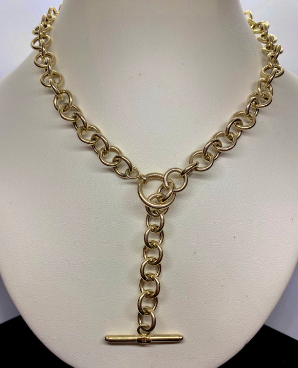 9ct Yellow Gold Large Trace Chain Neclace