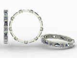 Alternating Baguette Diamond Band