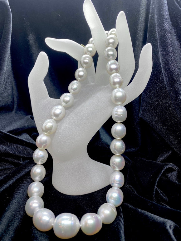 14ct White Gold White South Sea Pearl Necklace