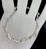 9ct White Gold Diamond Bracelet