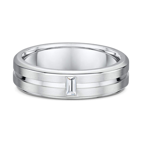 Dora Made to Order: Mens Polish & Brushed Diamond Ring