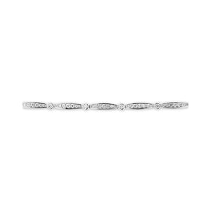 9ct White Gold Diamond Dress Bracelet