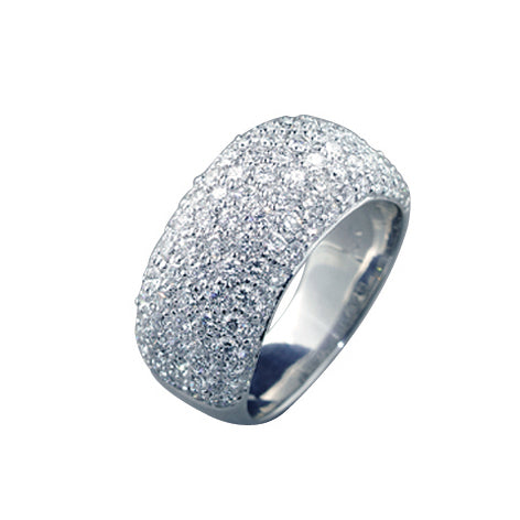 18ct White Gold Diamond Pavé Ring