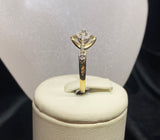 9ct Two Tone Diamond Ring