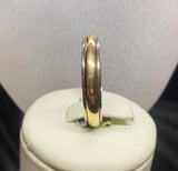 18ct Two Tone Men's Ring