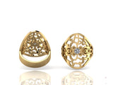 Ornate Gold Diamond Ring