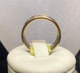 9ct Two Tone Rope Detail Ring