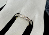 18ct White Gold Diamond Band