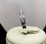 18ct White Gold Diamond Band