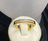 18ct Yellow Gold Diamond Band