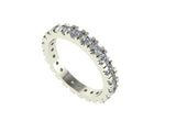 Claw Set Brilliant Cut Diamond Band
