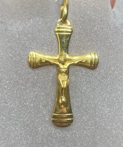18ct Yellow Gold Crucifix
