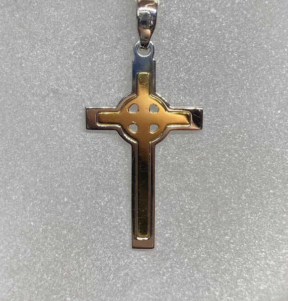 18ct Two Tone Cross