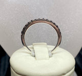 18ct White Gold Black Diamond Ring