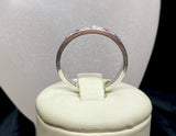 18ct White Gold Pink Sapphire & Diamond Ring