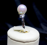 18ct White Gold South Sea Pearl Diamond Ring