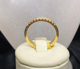 18ct Yellow Gold Diamond Band