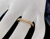 18ct Rose Gold Diamond Band