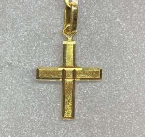 18ct Yellow Gold Cross