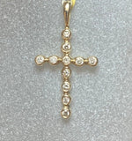 9ct Round Diamond Cross