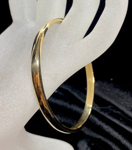 9ct Yellow Gold Solid Bangle