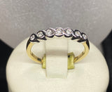 9ct Two Tone Diamond Ring