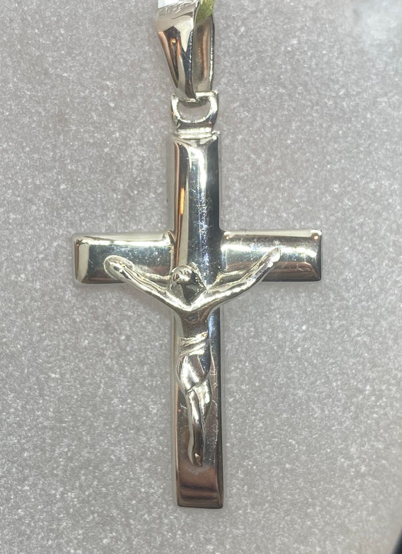 18ct White Gold Christ Crucifix