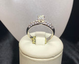 18ct White Gold Diamond Pavé Ring