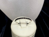 18ct White Gold Black Diamond Ring