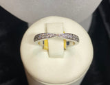 18ct White Gold Diamond Band