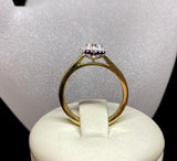 Pear Shape Diamond Halo Ring