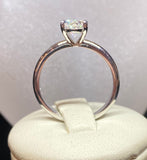 4 Claw Oval Cut Diamond Ring