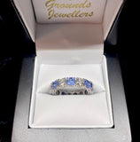 Sapphire/Diamond Band