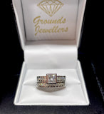 18ct White Gold Princess Cut Diamond Ring