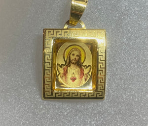 18ct Yellow Gold Jesus Christ Pendant