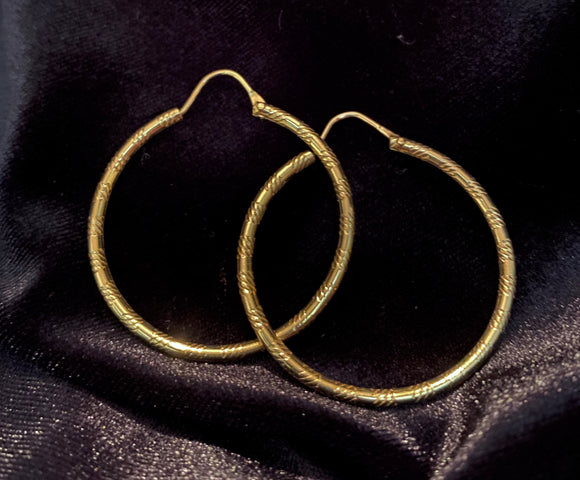 18ct Yellow Gold Hoop Earrings