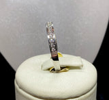 18ct White Gold Diamond Band