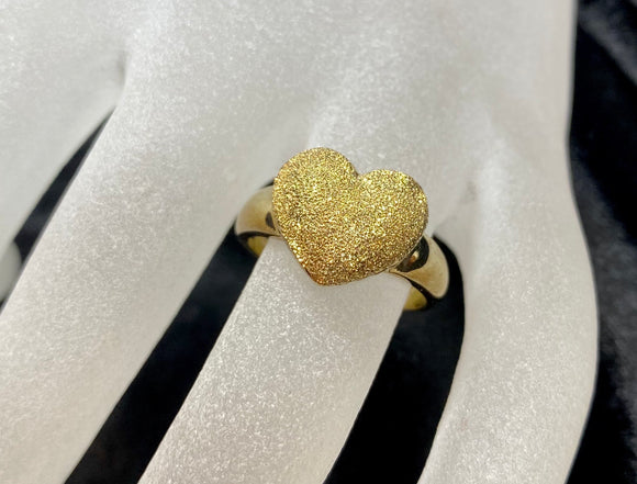 9ct Yellow Gold Heart Ring