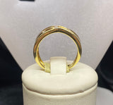 18ct Yellow Gold Criss-Cross Diamond Ring