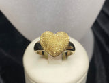 9ct Yellow Gold Heart Ring