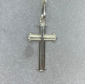 18ct White Gold Cross