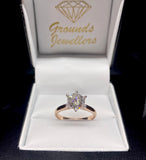 6 Claw Solitaire Brilliant Cut Diamond Ring