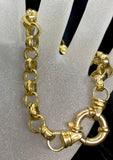 9ct Yellow Gold Ornate Bolt Ring Bracelet