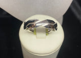 9ct White Gold Men's Geometric Ring