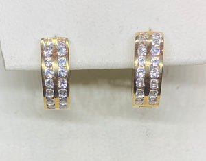 9ct Yellow Gold Small Huggie Earrings