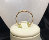 9ct Yellow Gold Diamond Cut Detail Men's Band