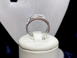 9ct White Gold Wide Arrow Detail Diamond Ring