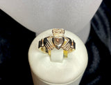 9ct Yellow Gold Irish Claddagh Ring